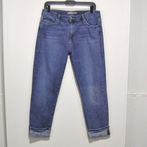 JOE'S JEANS SIZE 32 STRETCH Straight Crop SILVERLAKE - Picture 2 of 9